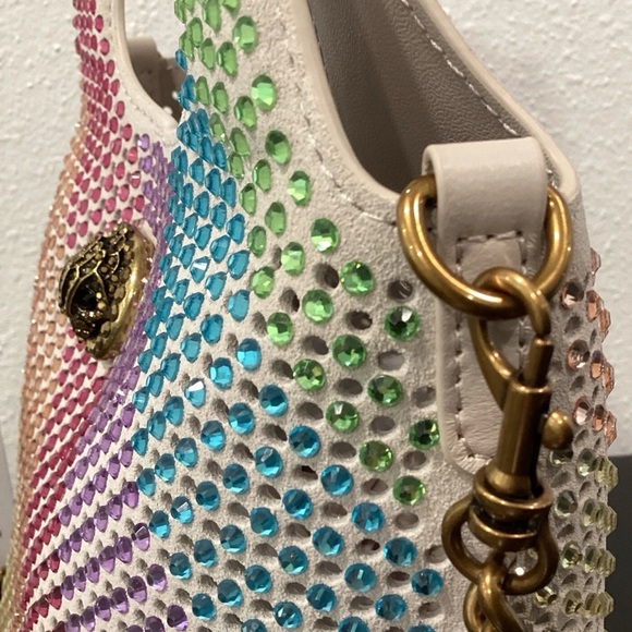 Kurt Geiger London Small Chelsea Crystal Leather Hobo Bag NWT - Picture 5 of 15